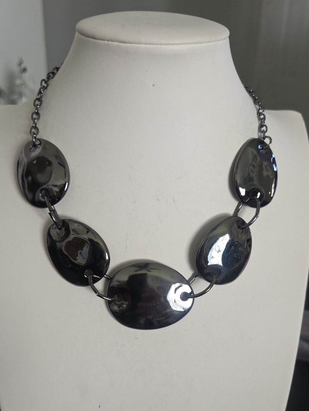 Paparazzi Edgy Gun Metal Necklace NWT